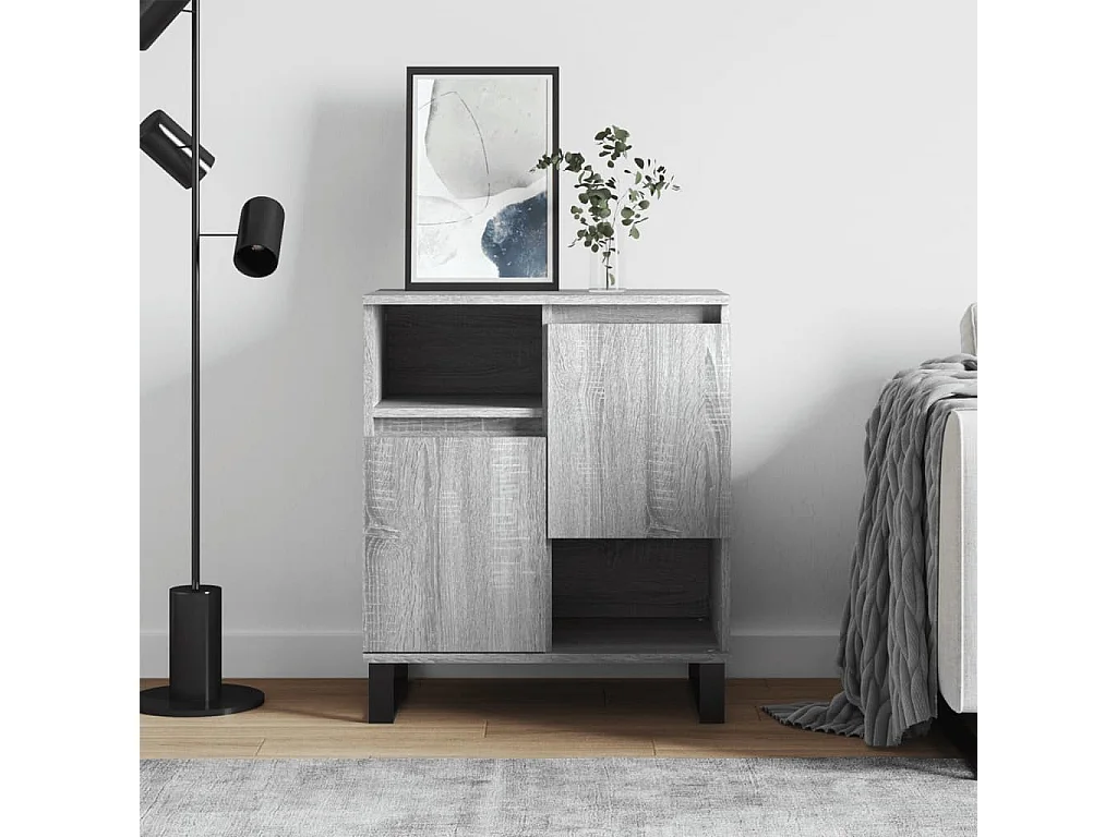 Buffet Sonoma gris 60x35x70 cm Bois d'ingénierie