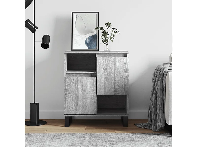 Buffet Sonoma gris 60x35x70 cm Bois d'ingénierie