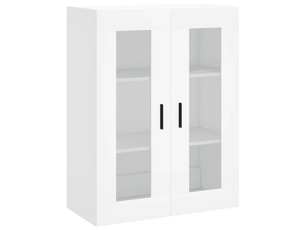 Buffet haut Blanc 69,5x34x180 cm Bois d'ingénierie