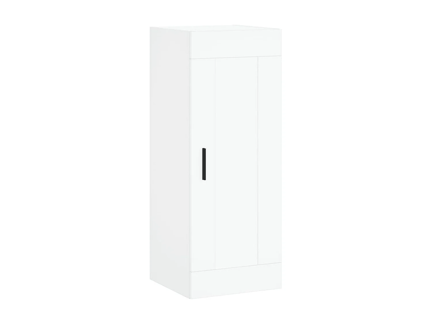 Buffet haut Blanc 34,5x34x180 cm Bois d'ingénierie