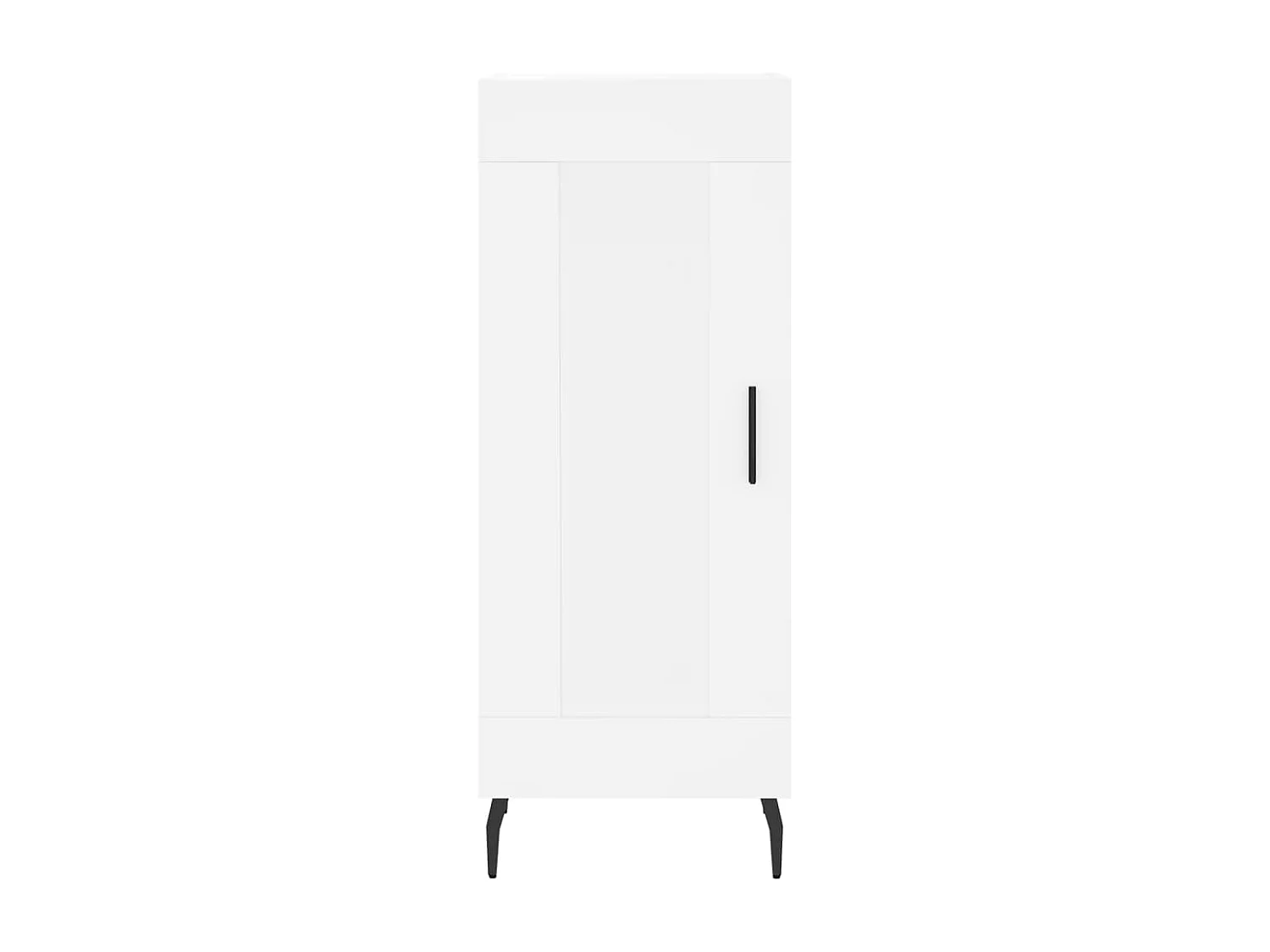 Buffet haut Blanc 34,5x34x180 cm Bois d'ingénierie