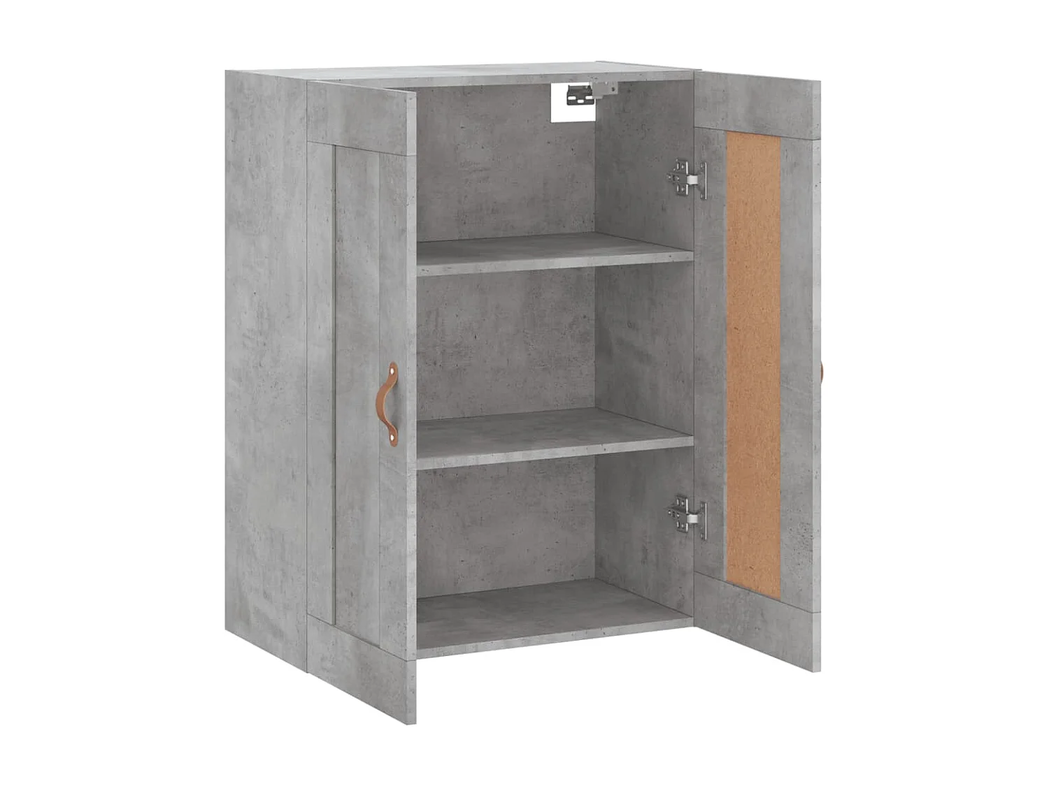 Wandschrank Betongrau 69,5x34x90 cm Holzwerkstoff