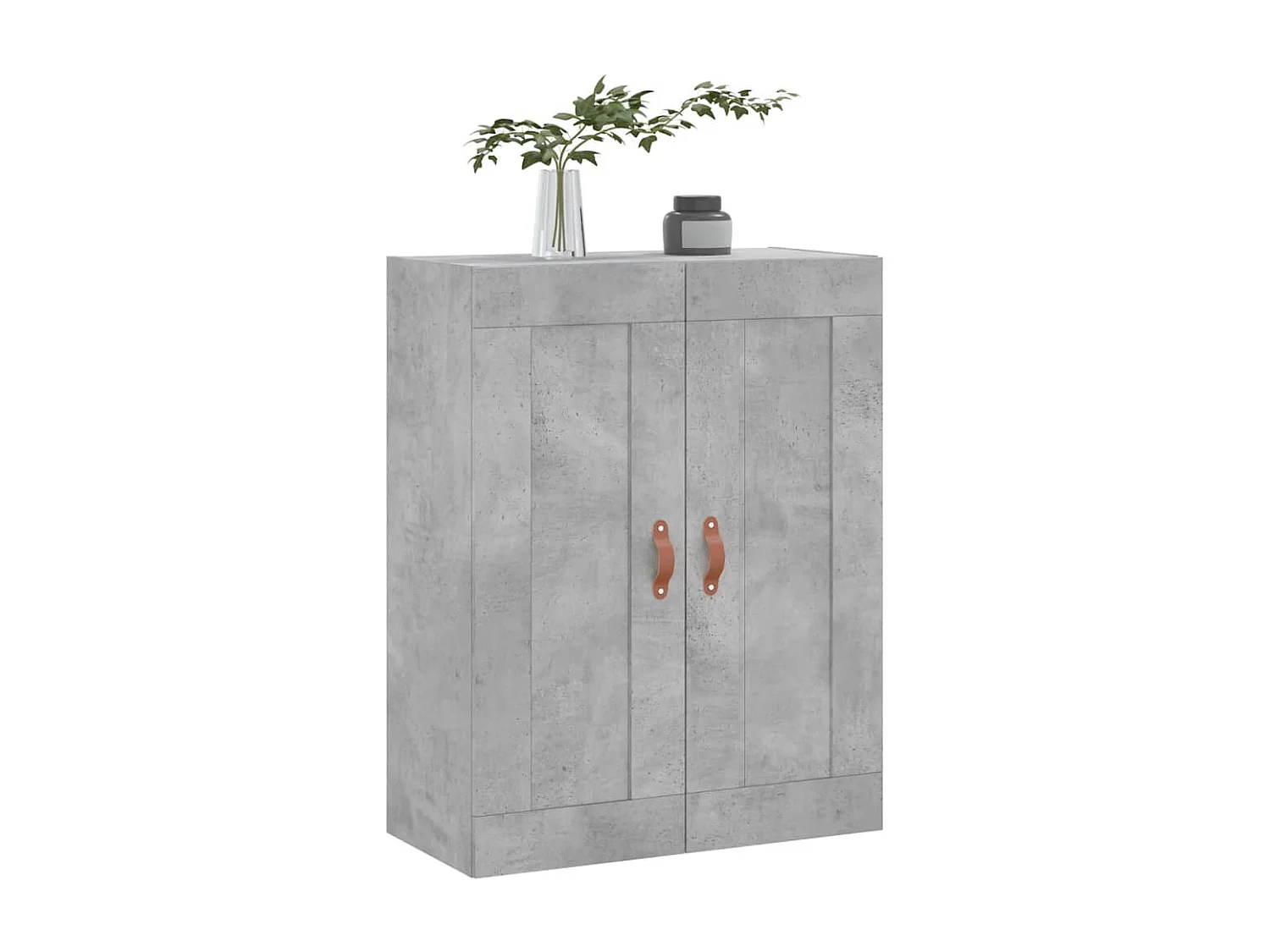 Wandschrank Betongrau 69,5x34x90 cm Holzwerkstoff