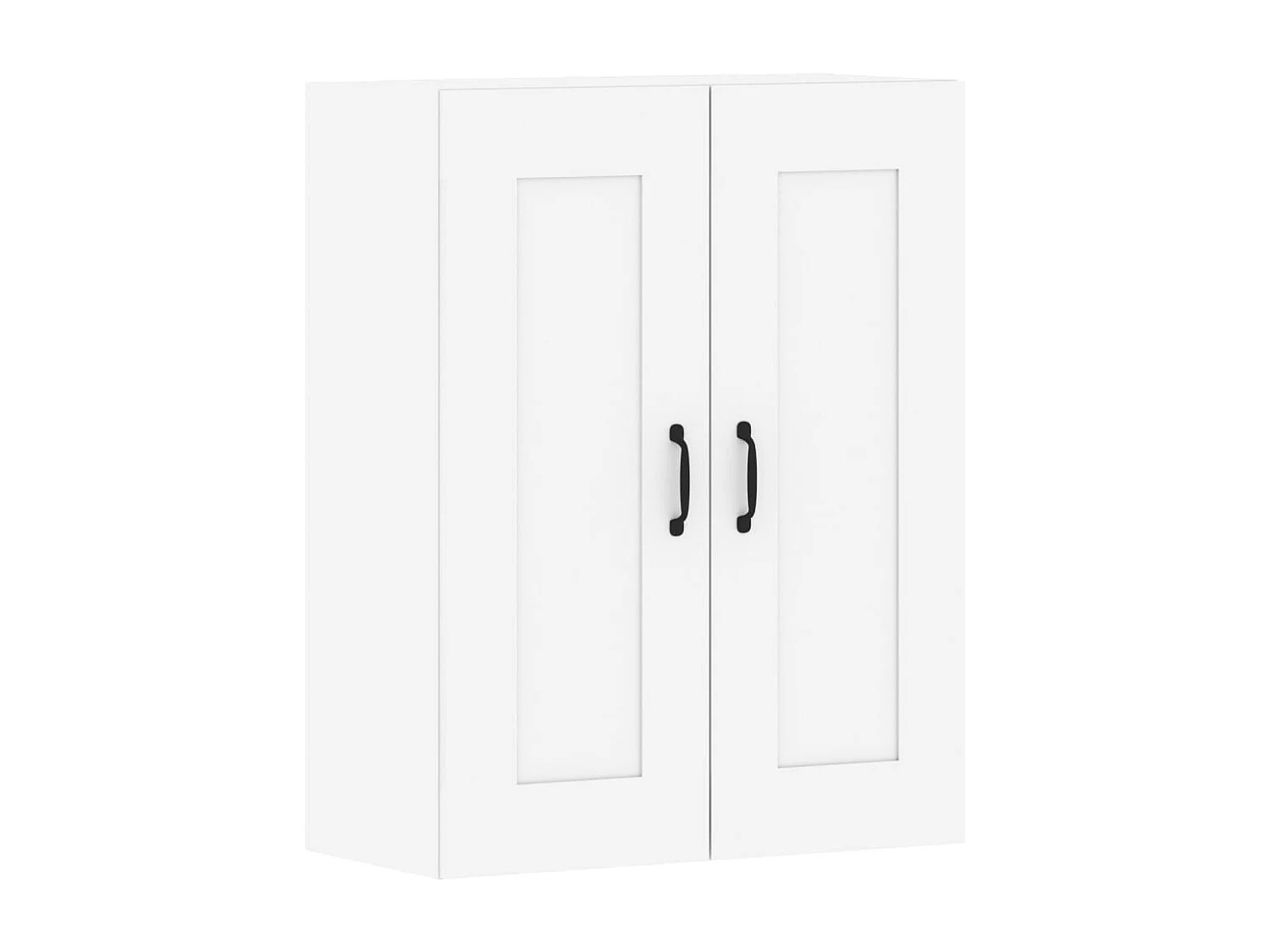 Armoires murales 2 pcs blanc bois d'ingénierie