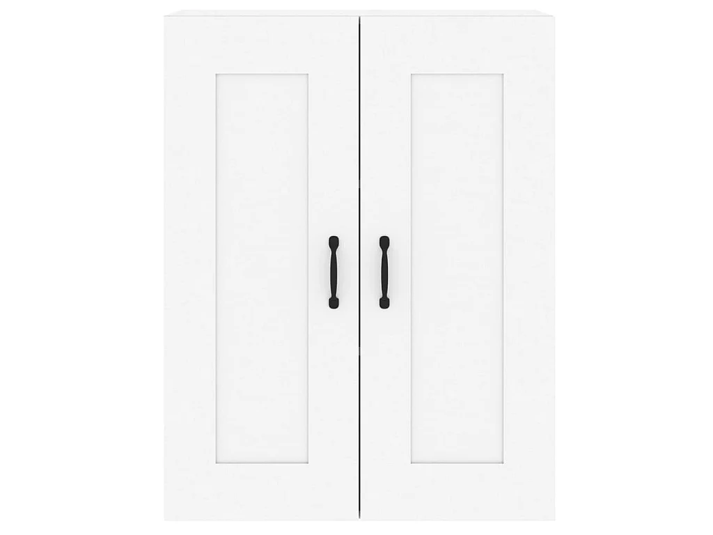 Armoires murales 2 pcs blanc bois d'ingénierie