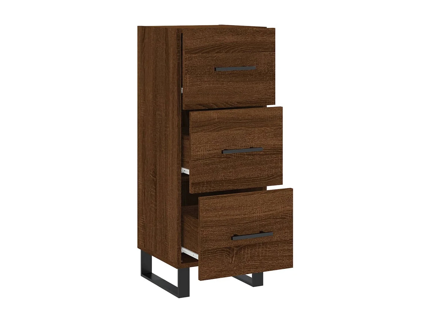 Buffet Chêne marron 34,5x34x90 cm Bois d'ingénierie