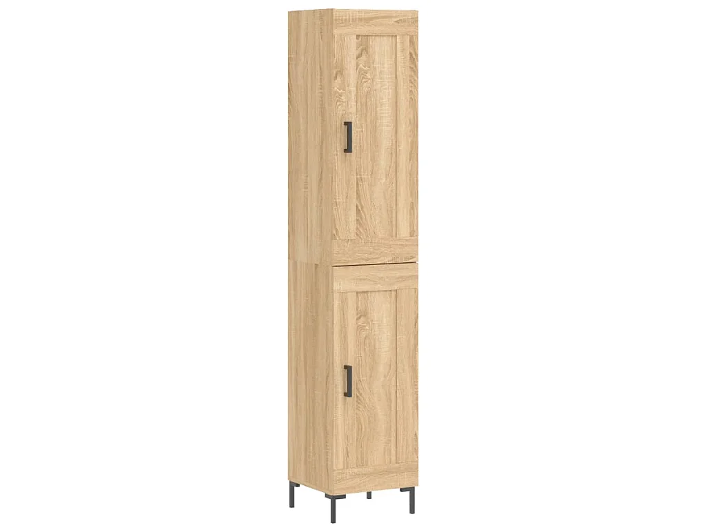 Buffet haut Chêne sonoma 34,5x34x180 cm Bois d'ingénierie