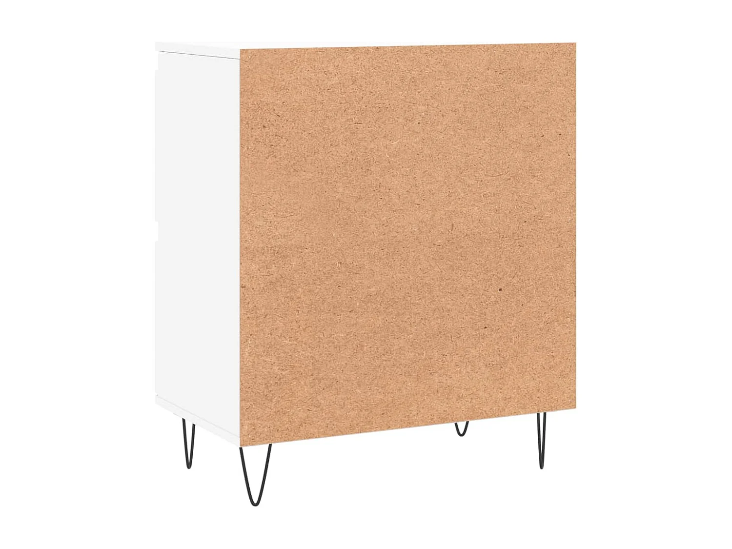 Dressoir 60x35x70 cm bewerkt hout wit