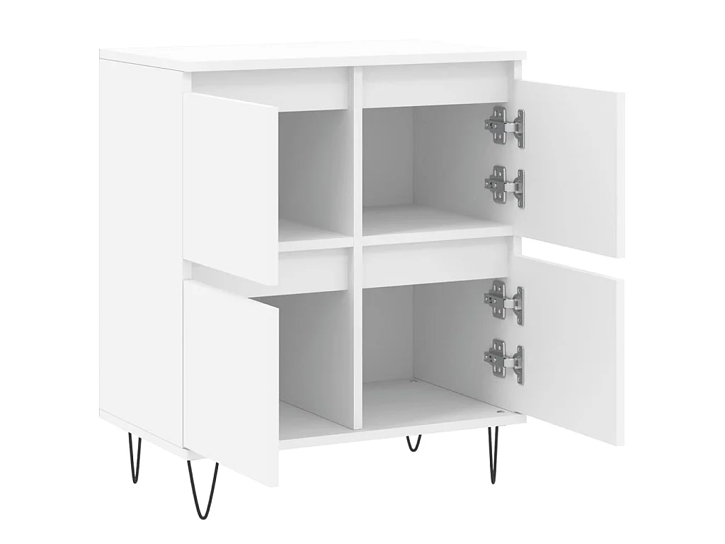 Buffet Blanc 60x35x70 cm Bois d'ingénierie