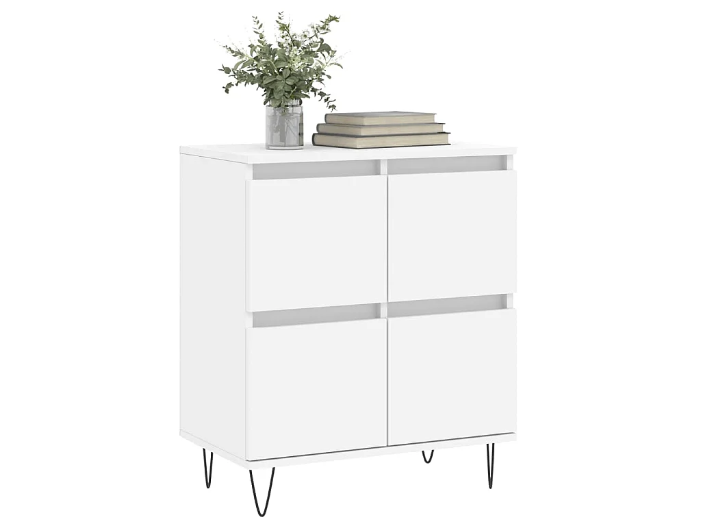 Buffet Blanc 60x35x70 cm Bois d'ingénierie