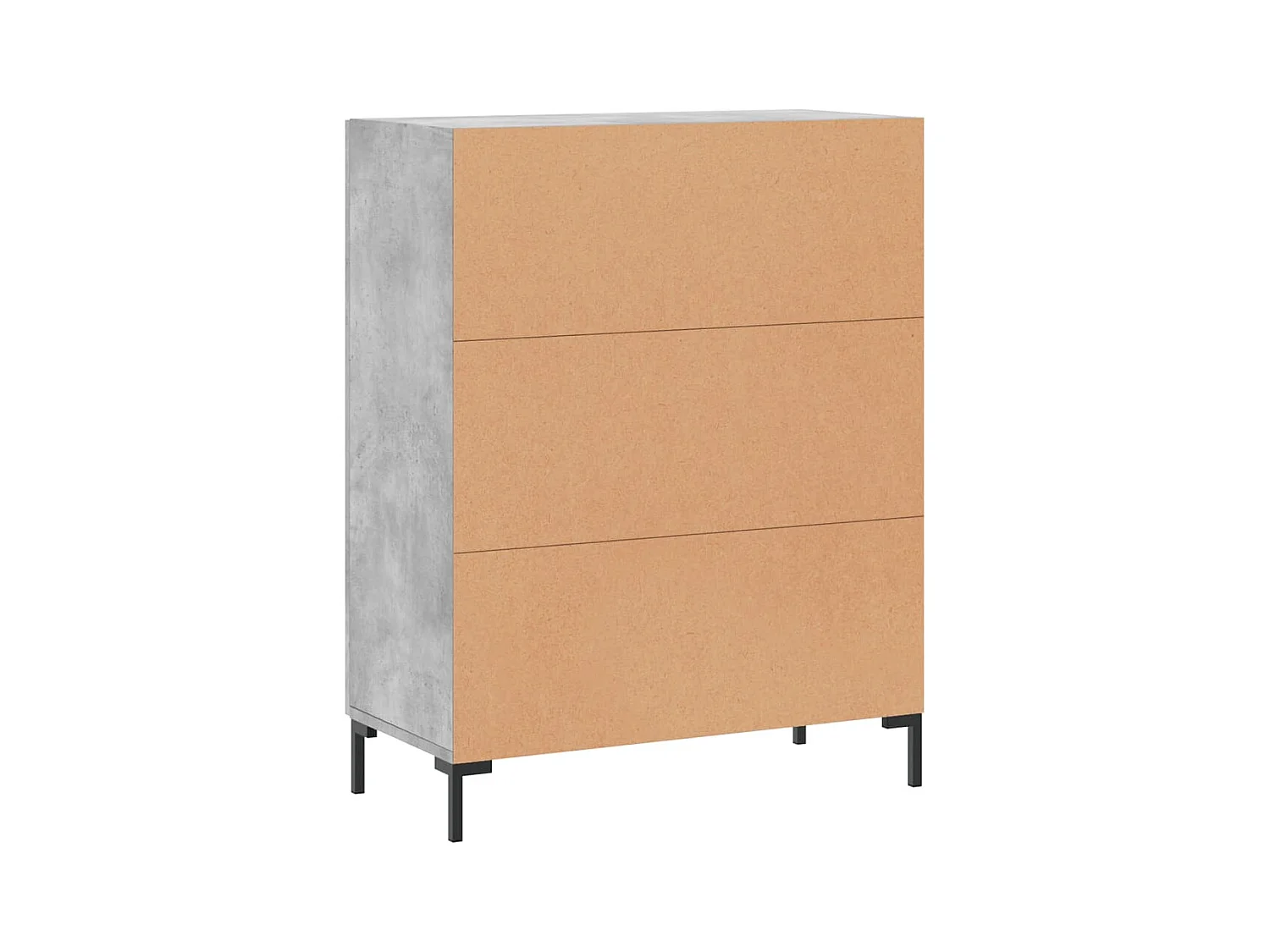 Sideboard Betongrau 69,5x34x90 cm Holzwerkstoff