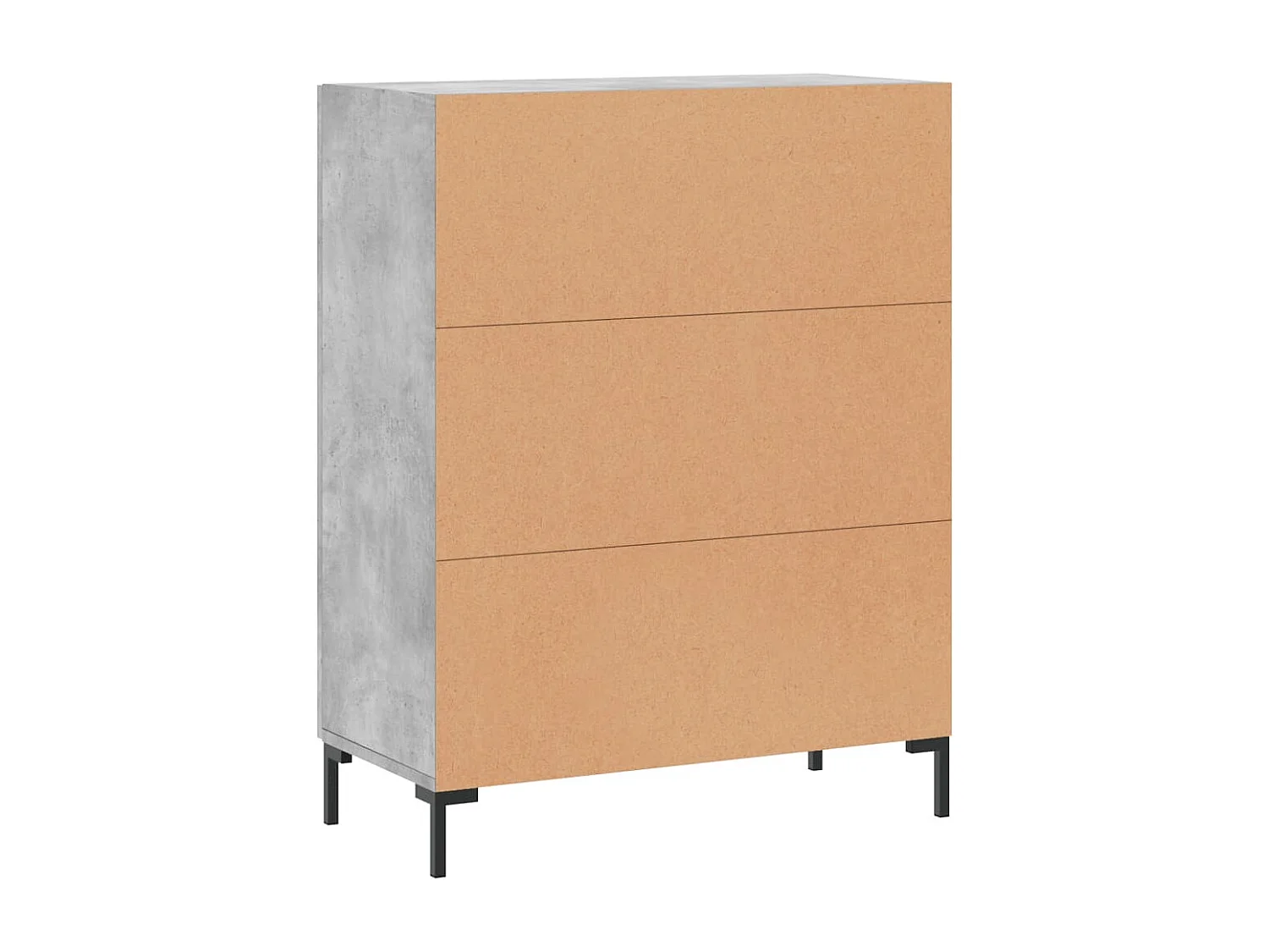 Sideboard Betongrau 69,5x34x90 cm Holzwerkstoff