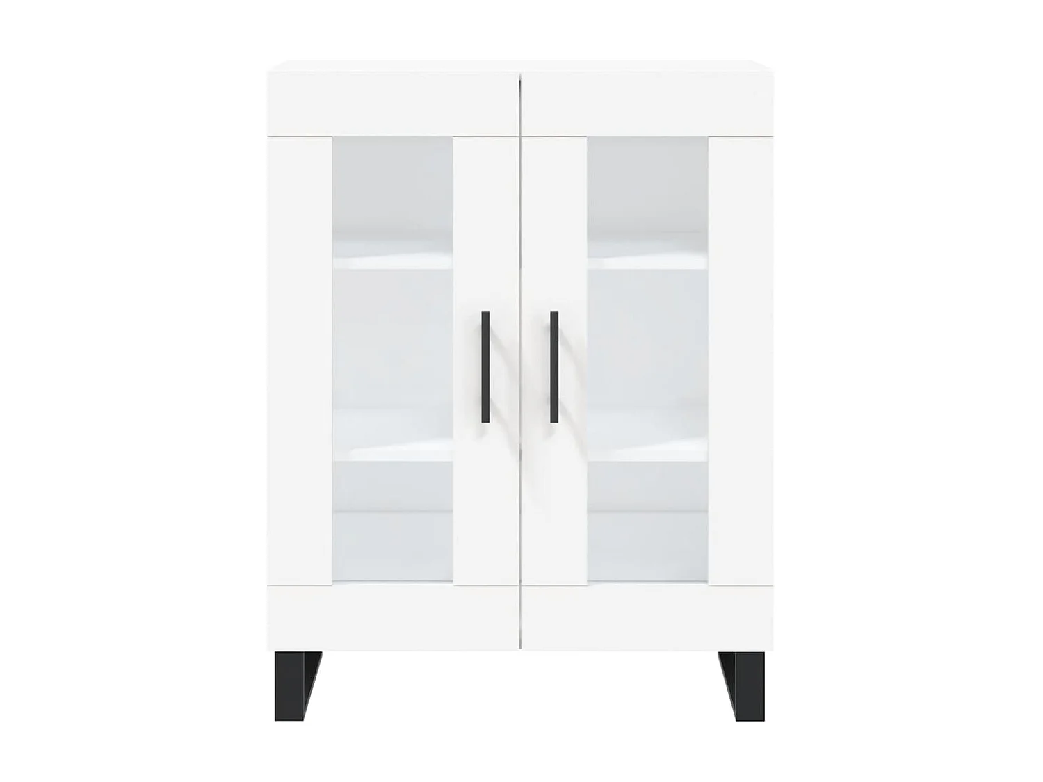 Highboard Weiß 69,5x34x180 cm Holzwerkstoff