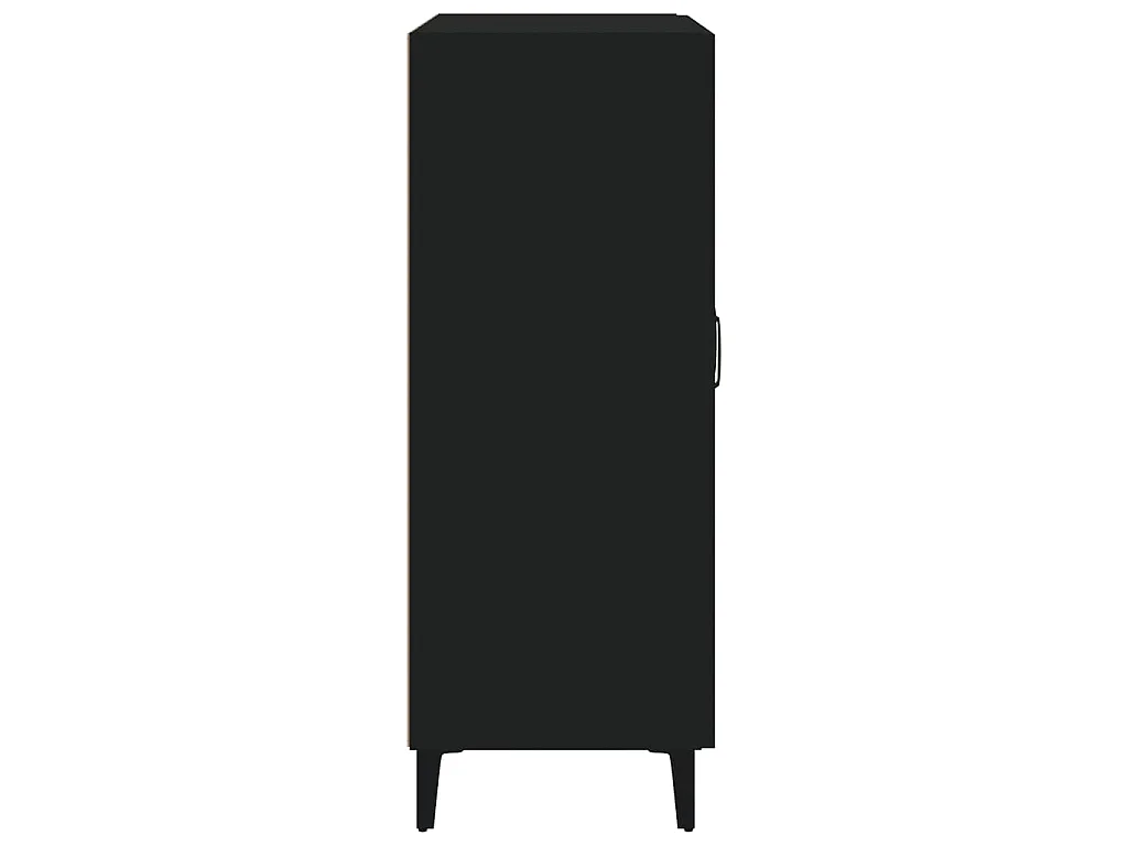 Buffet noir 69,5x34x90 cm bois d'ingénierie