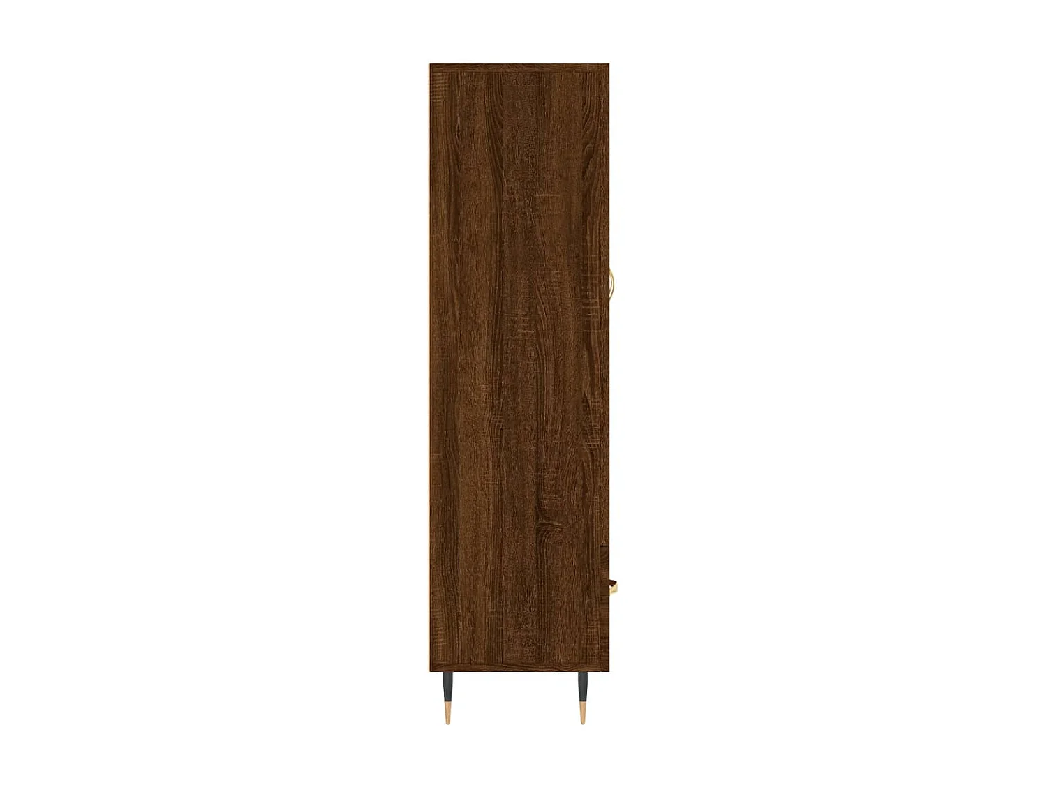 Buffet haut chêne marron 69,5x31x115 cm bois d'ingénierie