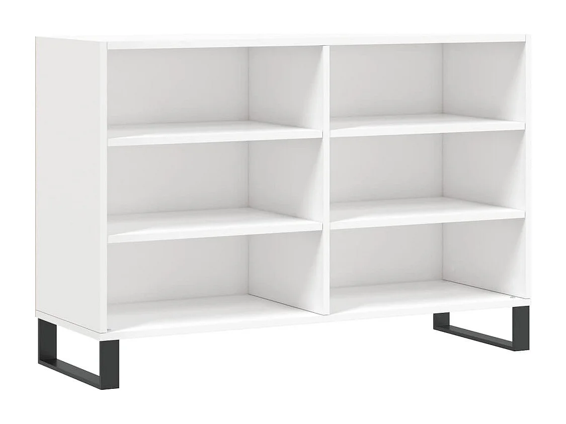 Sideboard Hochglanz-Weiß 103,5x35x70 cm Holzwerkstoff