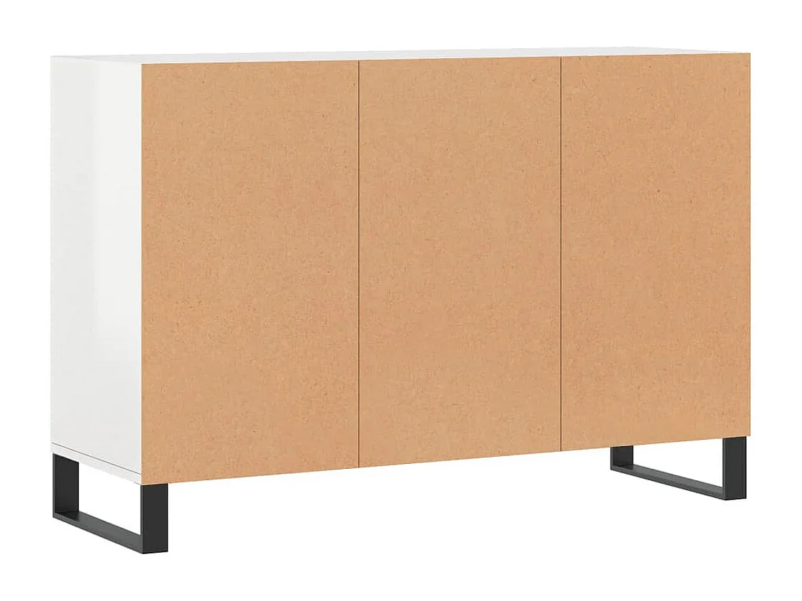 Sideboard Hochglanz-Weiß 103,5x35x70 cm Holzwerkstoff