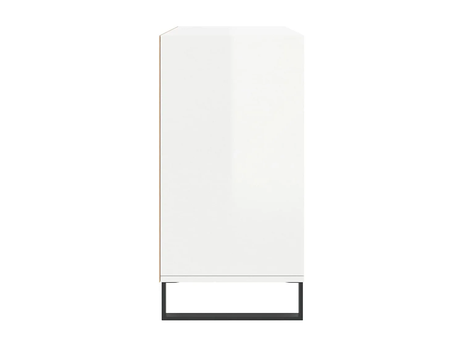 Buffet blanc brillant 103,5x35x70 cm bois d'ingénierie