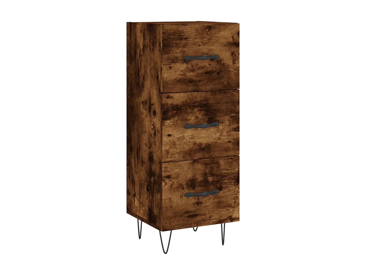 Buffet Chêne fumé 34,5x34x90 cm Bois d'ingénierie