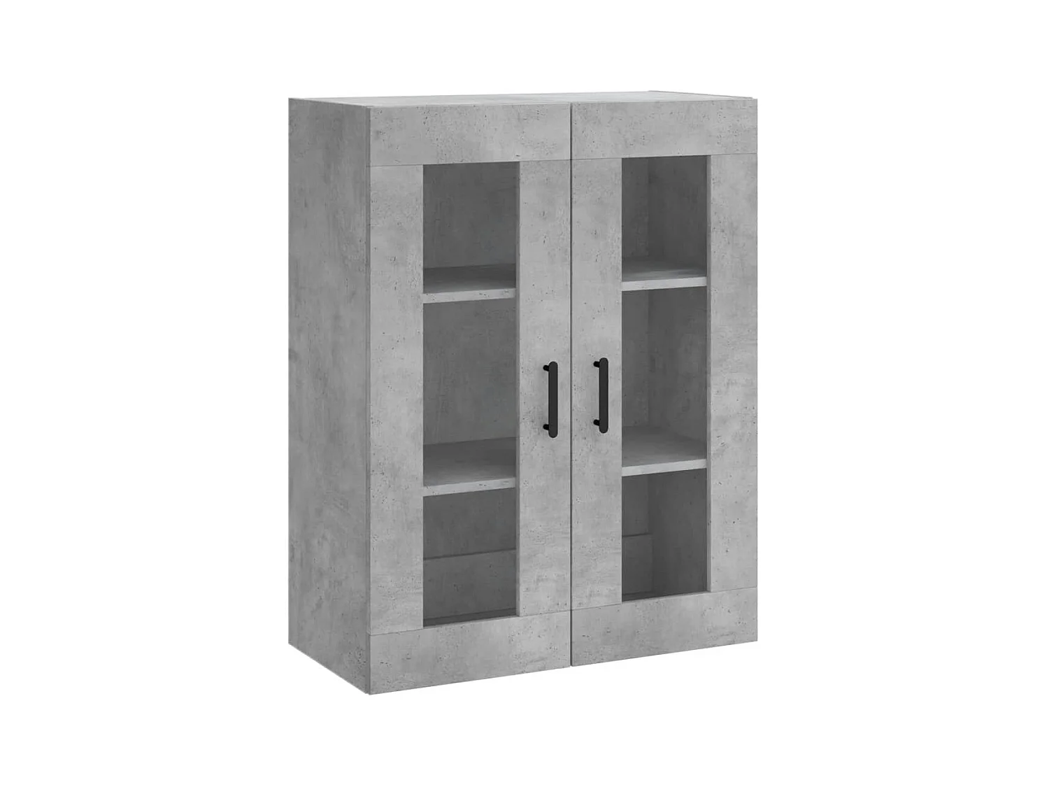 Highboard Betongrau 69,5x34x180 cm Holzwerkstoff