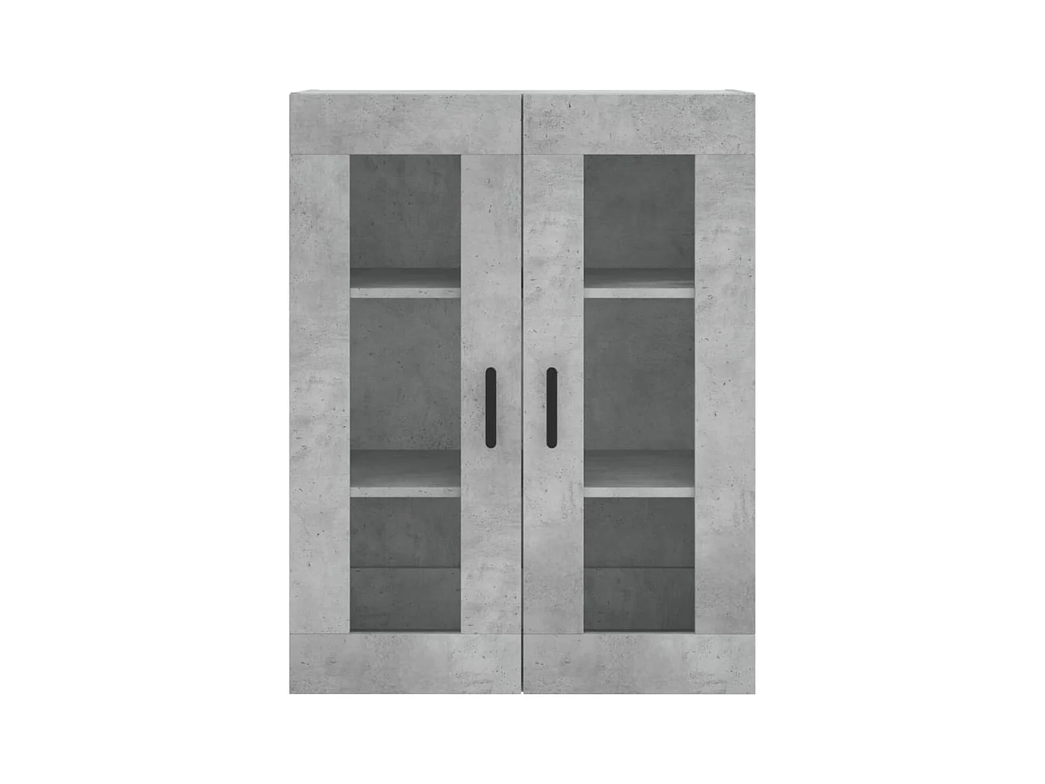 Highboard Betongrau 69,5x34x180 cm Holzwerkstoff