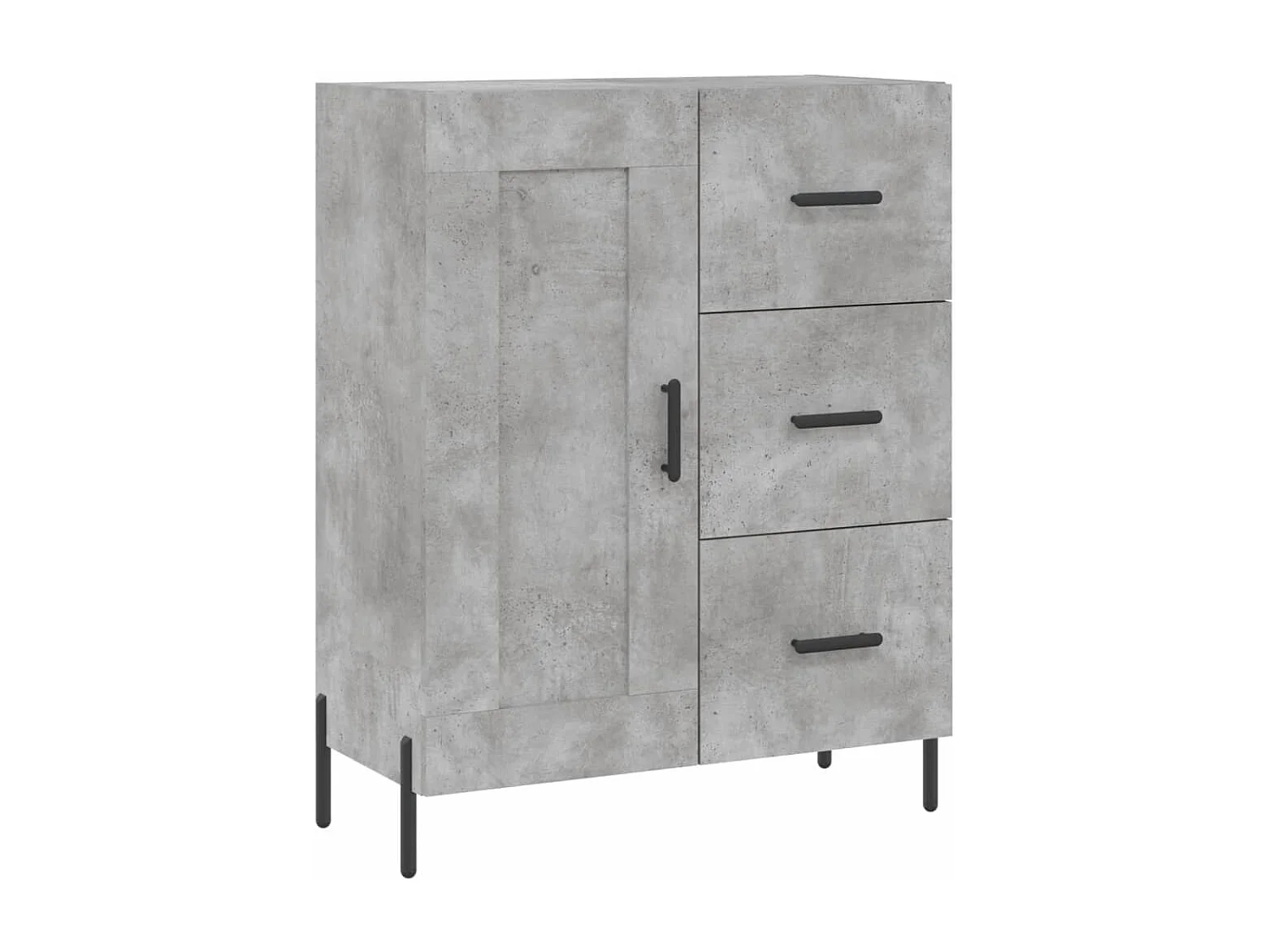Armário alto 69,5x34x180 cm derivados de madeira cinza cimento