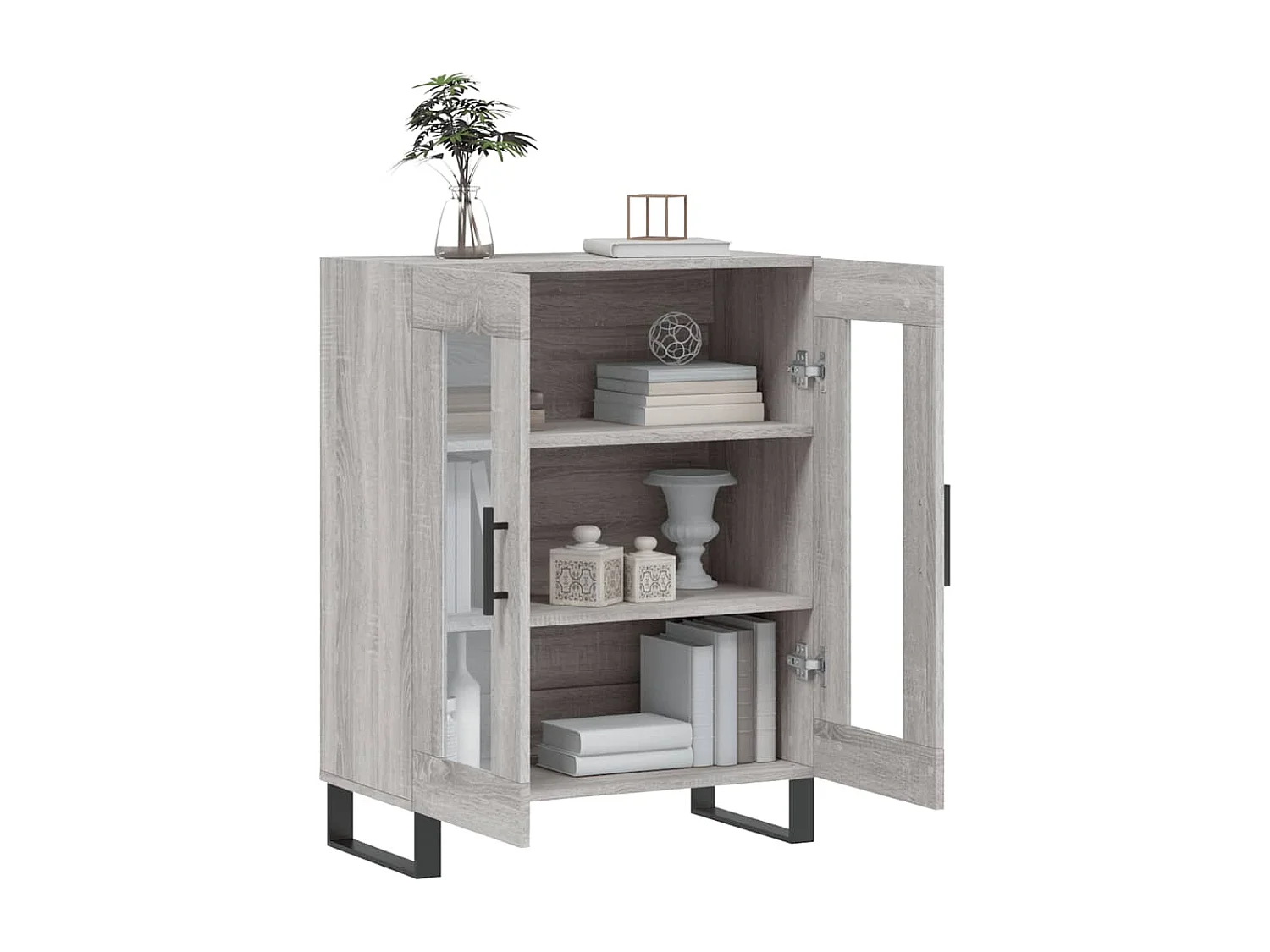 Buffet sonoma gris 69,5x34x90 cm bois d'ingénierie