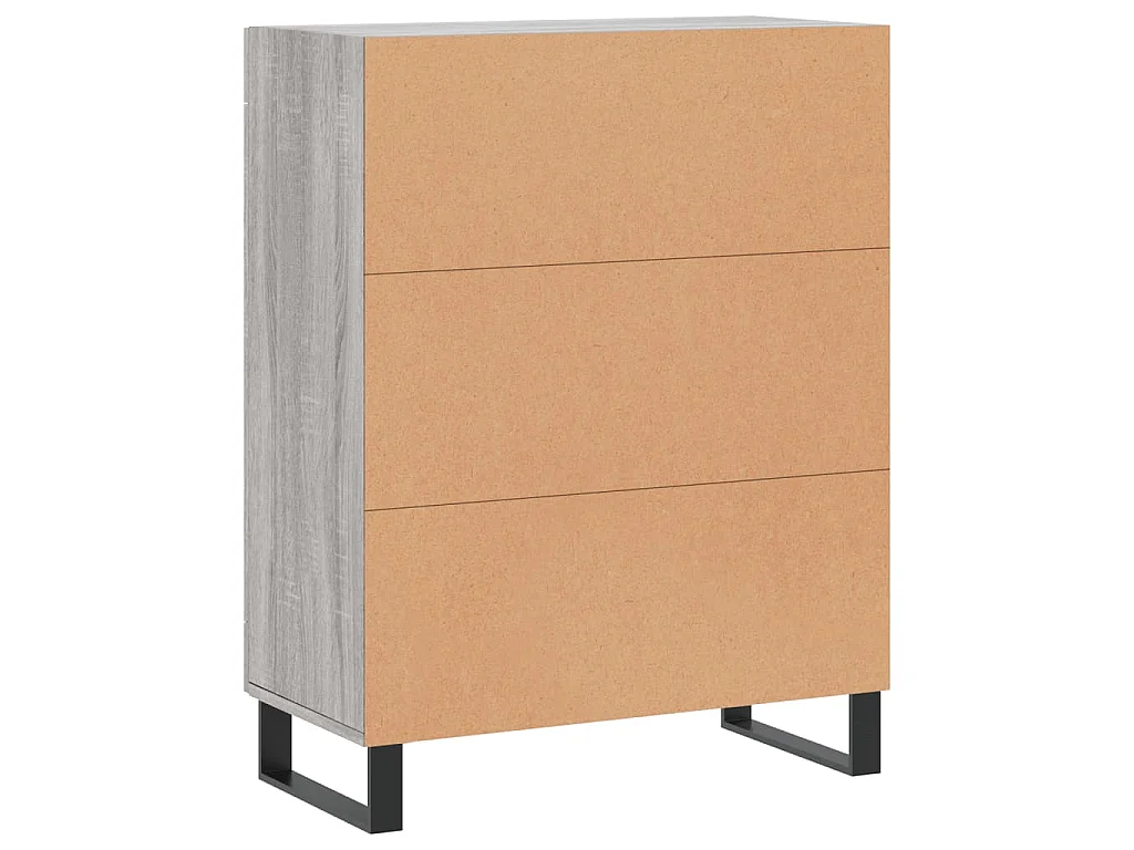 Buffet sonoma gris 69,5x34x90 cm bois d'ingénierie