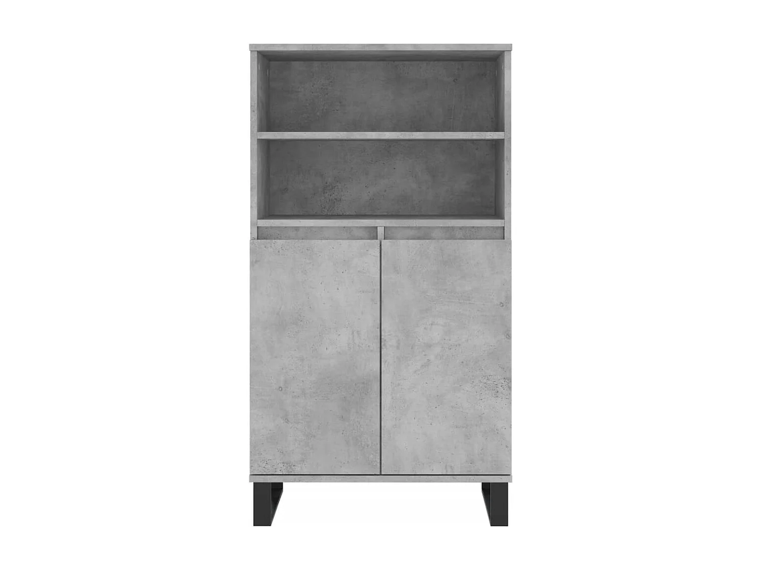 Buffet haut Gris béton 60x36x110 cm Bois d'ingénierie