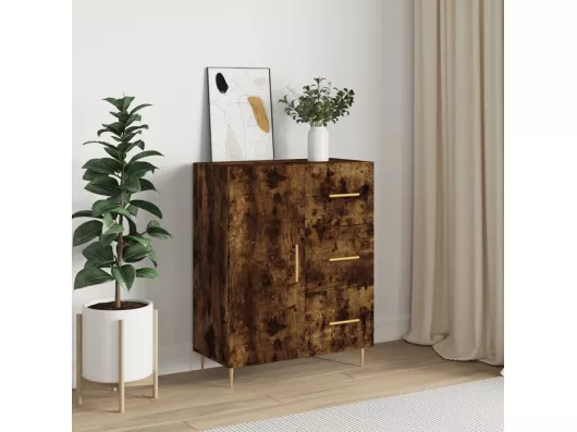 Kauf Unique Sideboard Räuchereiche 69,5x34x90 cm Holzwerkstoff