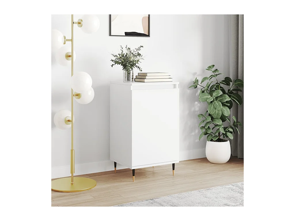 Buffet blanc 40x35x70 cm bois d’ingénierie