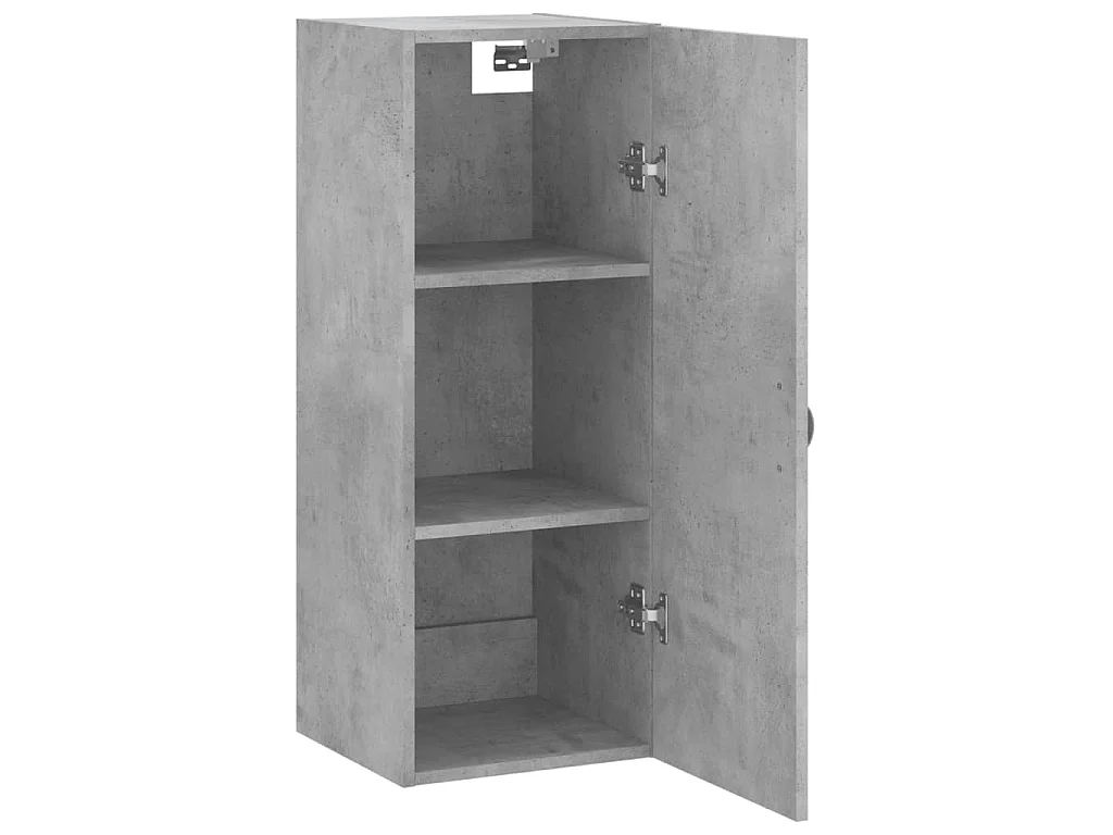 Armoire murale gris béton 34,5x34x90 cm