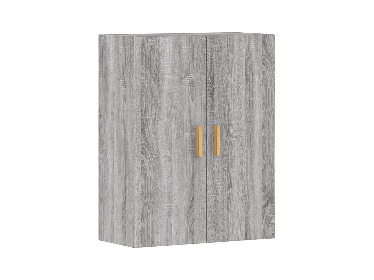 Hangkasten 2 st bewerkt hout grijs sonoma eikenkleurig