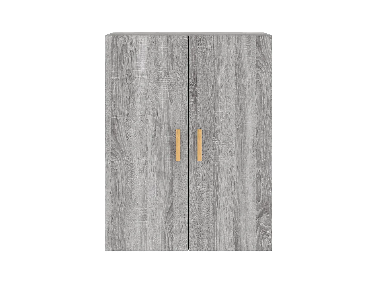 Hangkasten 2 st bewerkt hout grijs sonoma eikenkleurig