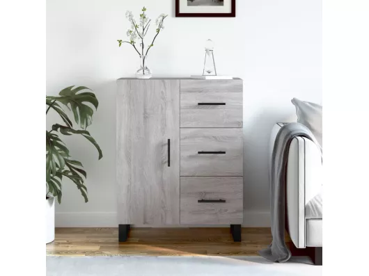 Kauf Unique Sideboard Grau Sonoma 69,5x34x90 cm Holzwerkstoff