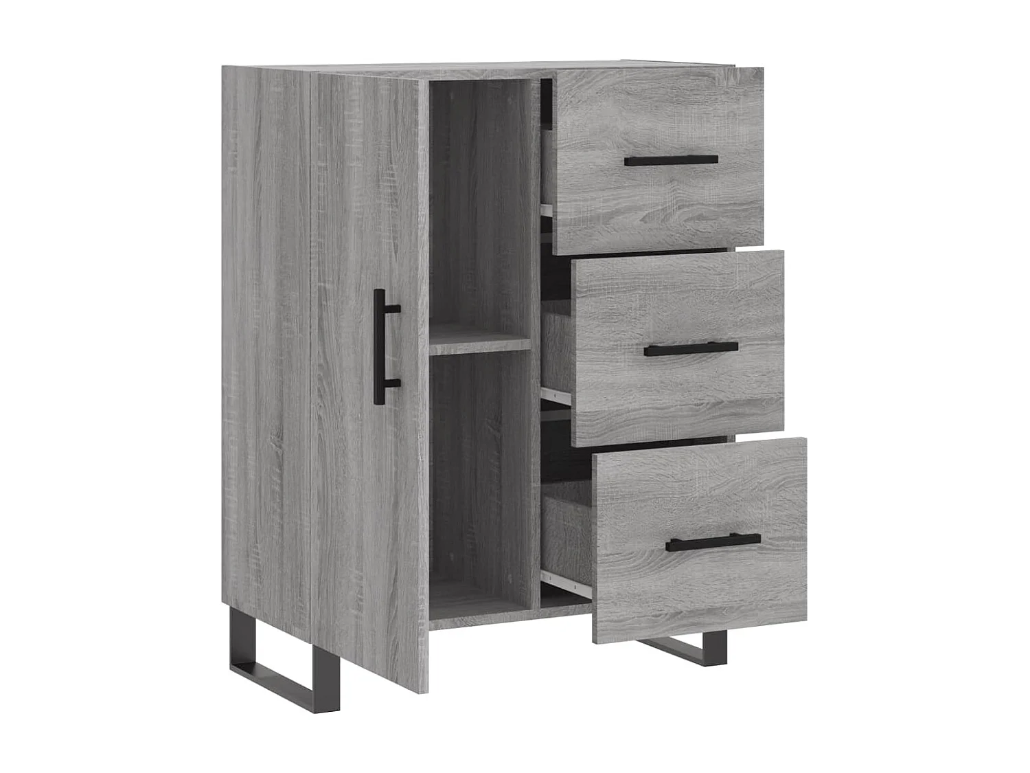Sideboard Grau Sonoma 69,5x34x90 cm Holzwerkstoff