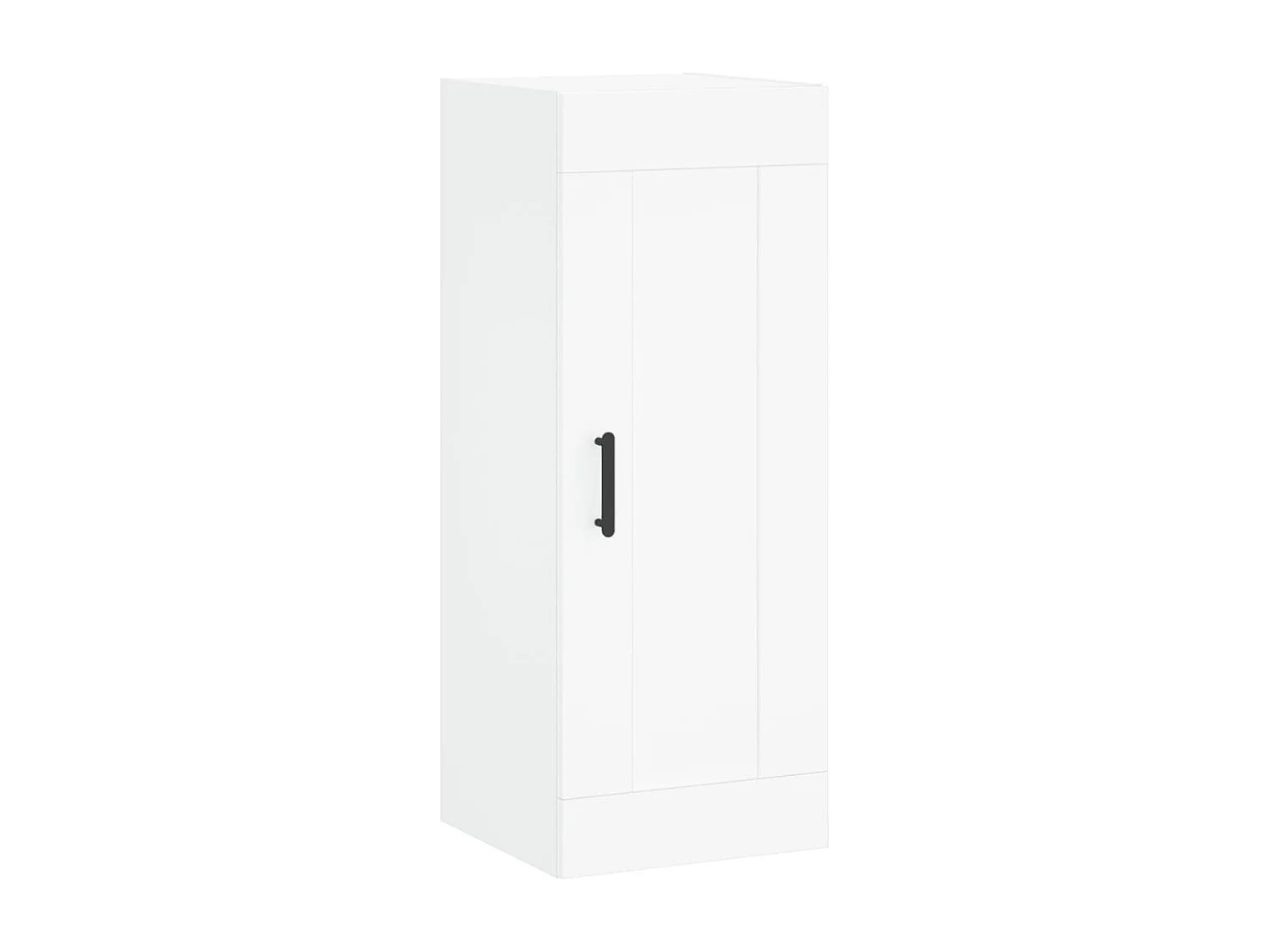 Buffet haut Blanc 34,5x34x180 cm Bois d'ingénierie