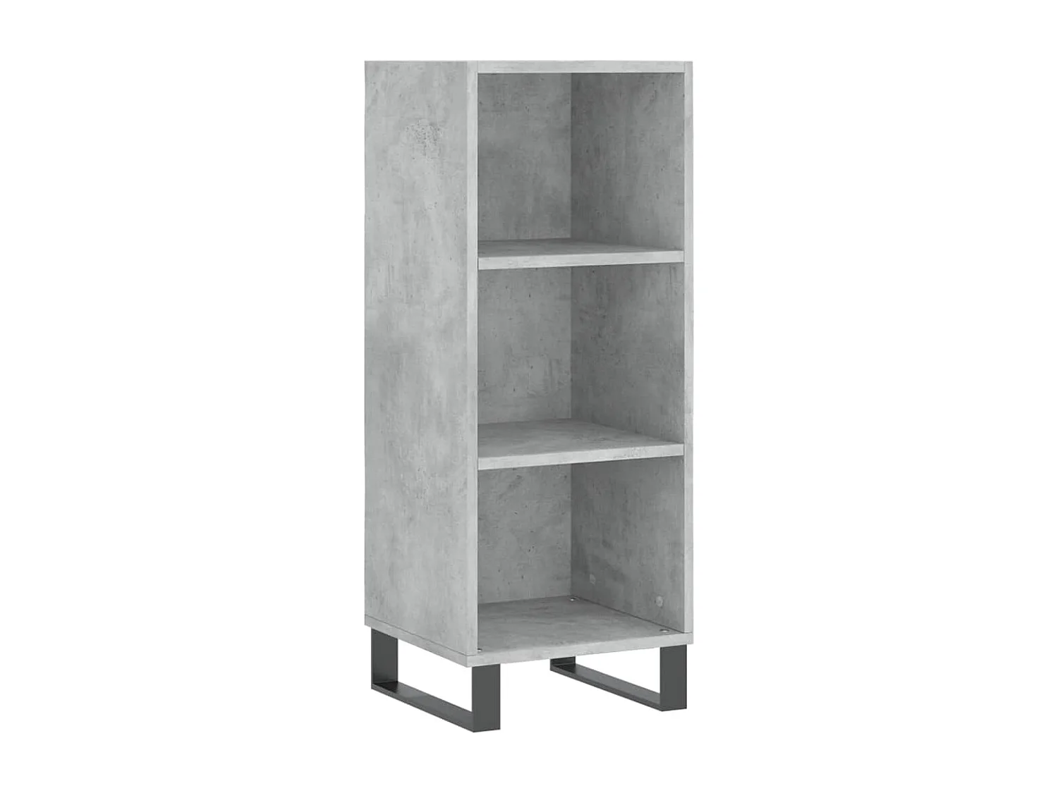 Credenza Grigio Cemento 34,5x32,5x90 cm in Legno Multistrato