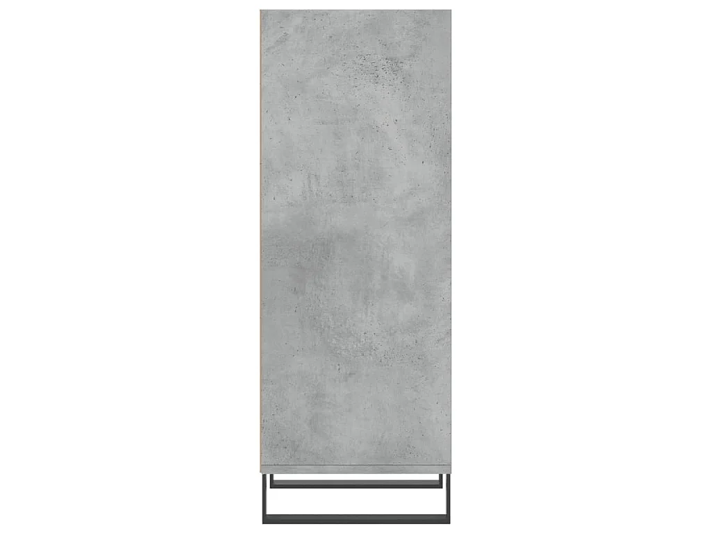 Credenza Grigio Cemento 34,5x32,5x90 cm in Legno Multistrato