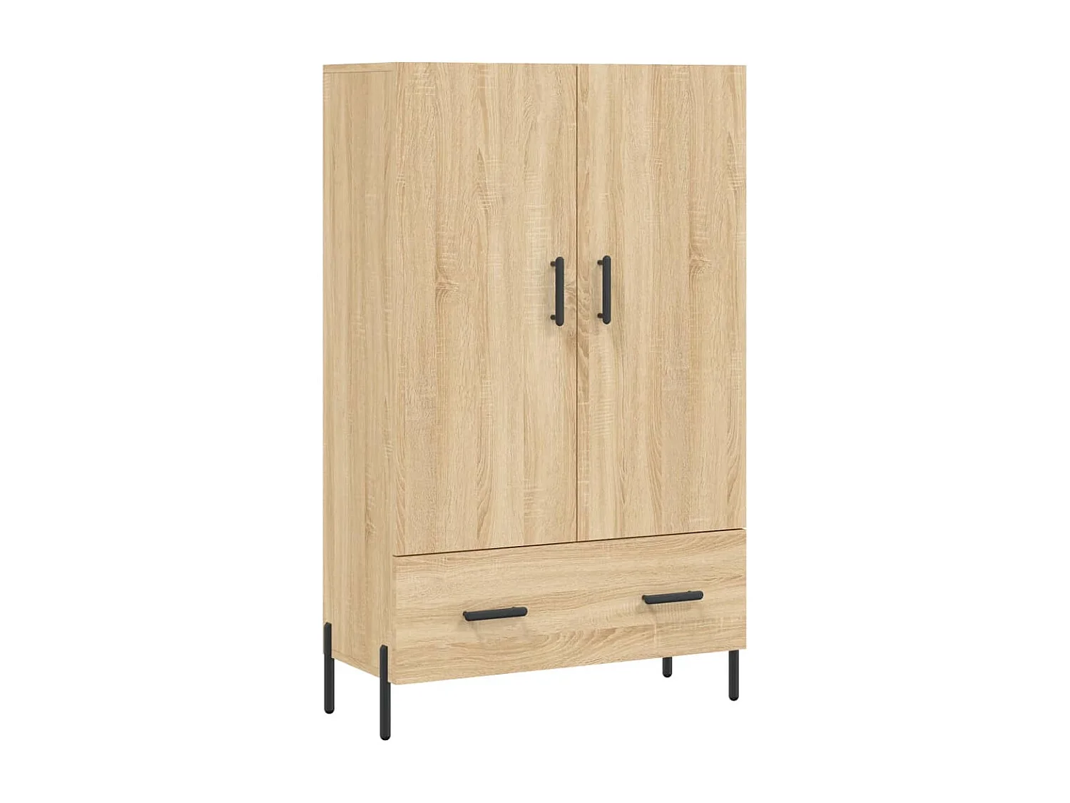 Buffet haut chêne sonoma 69,5x31x115 cm bois d'ingénierie