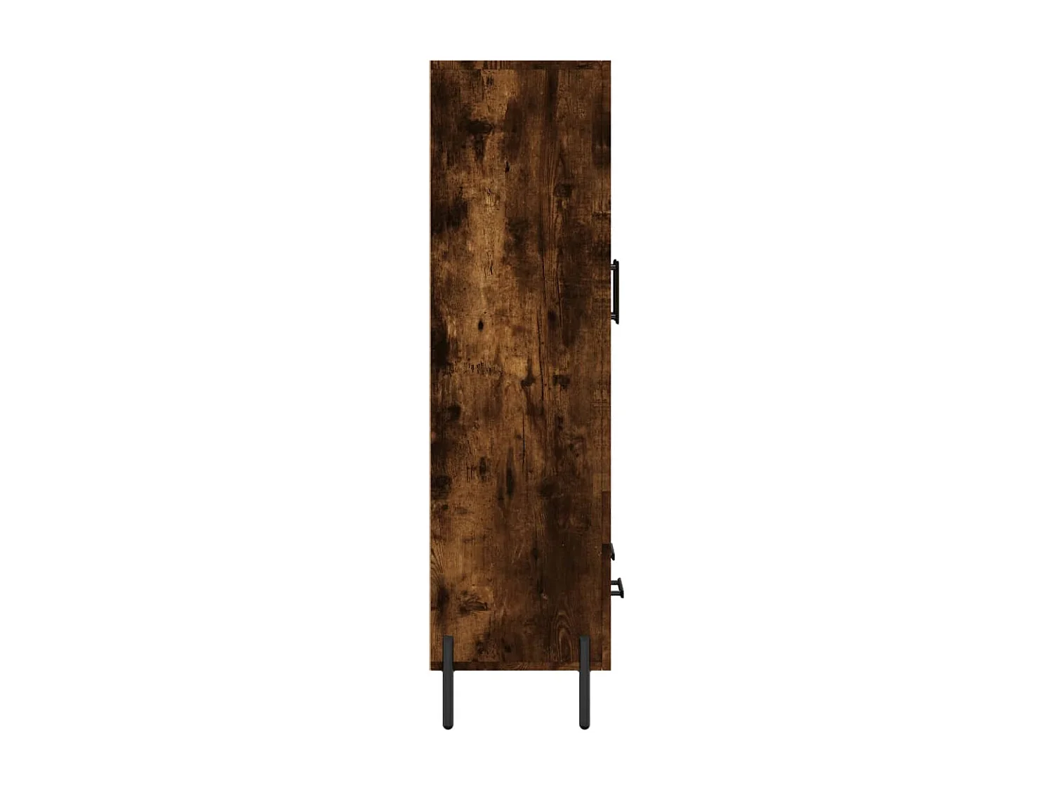 Buffet haut chêne fumé 69,5x31x115 cm bois d'ingénierie