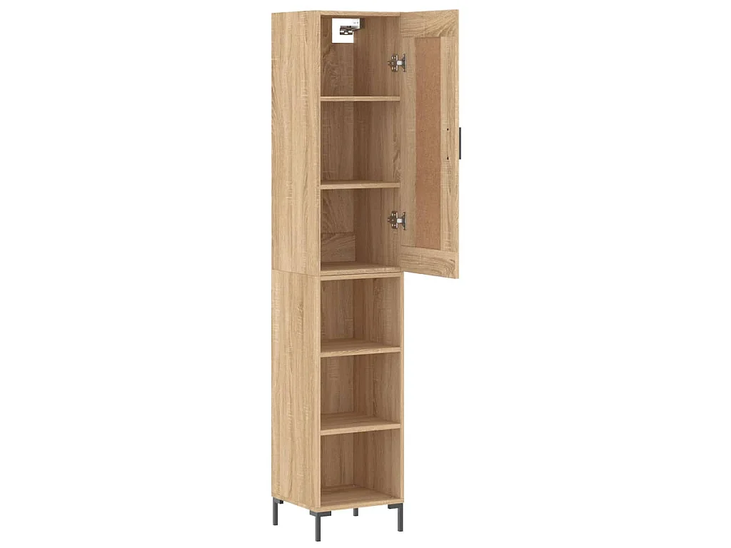 Highboard Sonoma-Eiche 34,5x34x180 cm Holzwerkstoff