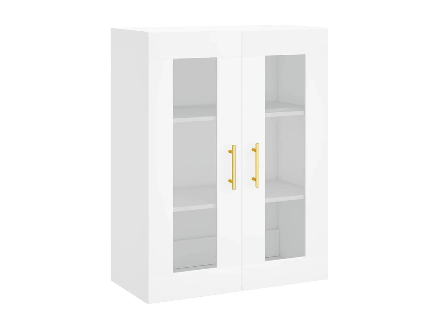 Buffet haut Blanc 69,5x34x180 cm Bois d'ingénierie