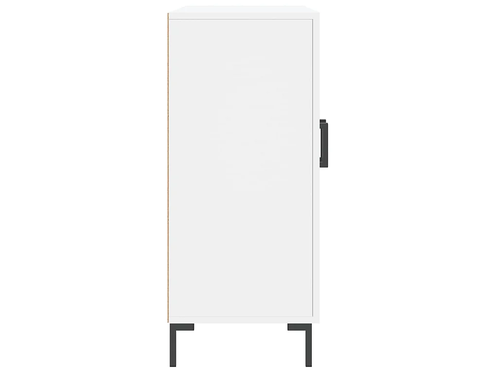 Buffet blanc 90x34x80 cm bois d'ingénierie