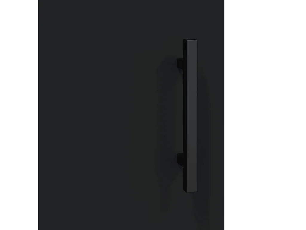 Highboard Schwarz 69,5x34x180 cm Holzwerkstoff