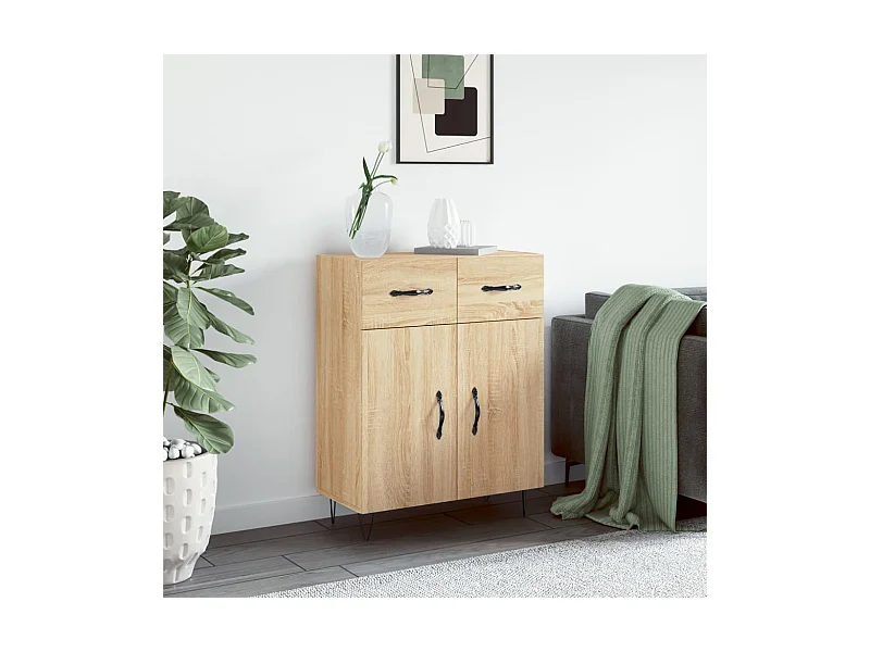 Sideboard Sonoma-Eiche 69,5x34x90 cm Holzwerkstoff