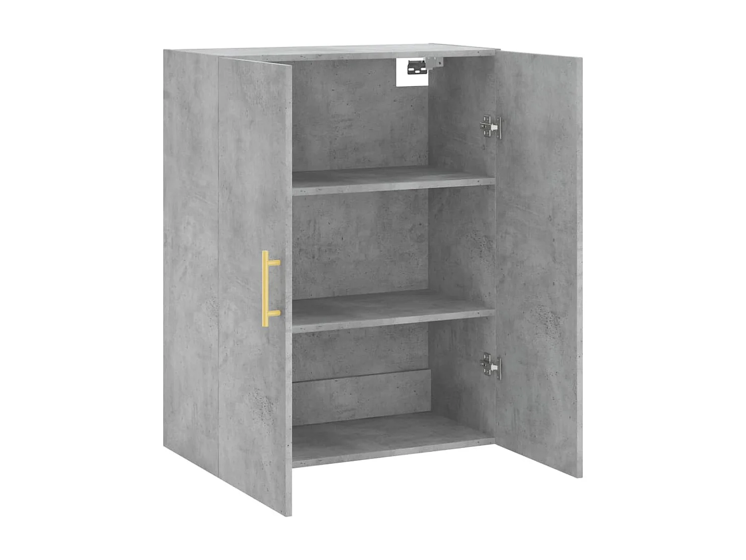 Armoire murale gris béton 69,5x34x90 cm