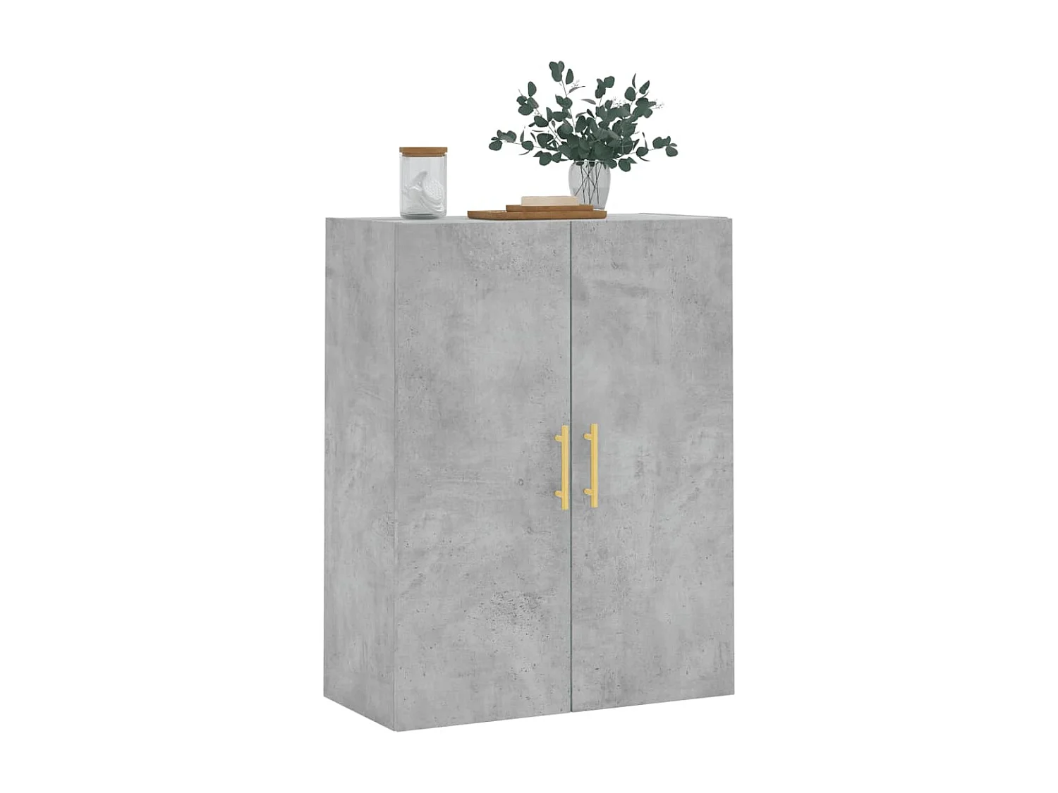 Wandkast 69,5x34x90 cm betongrijs
