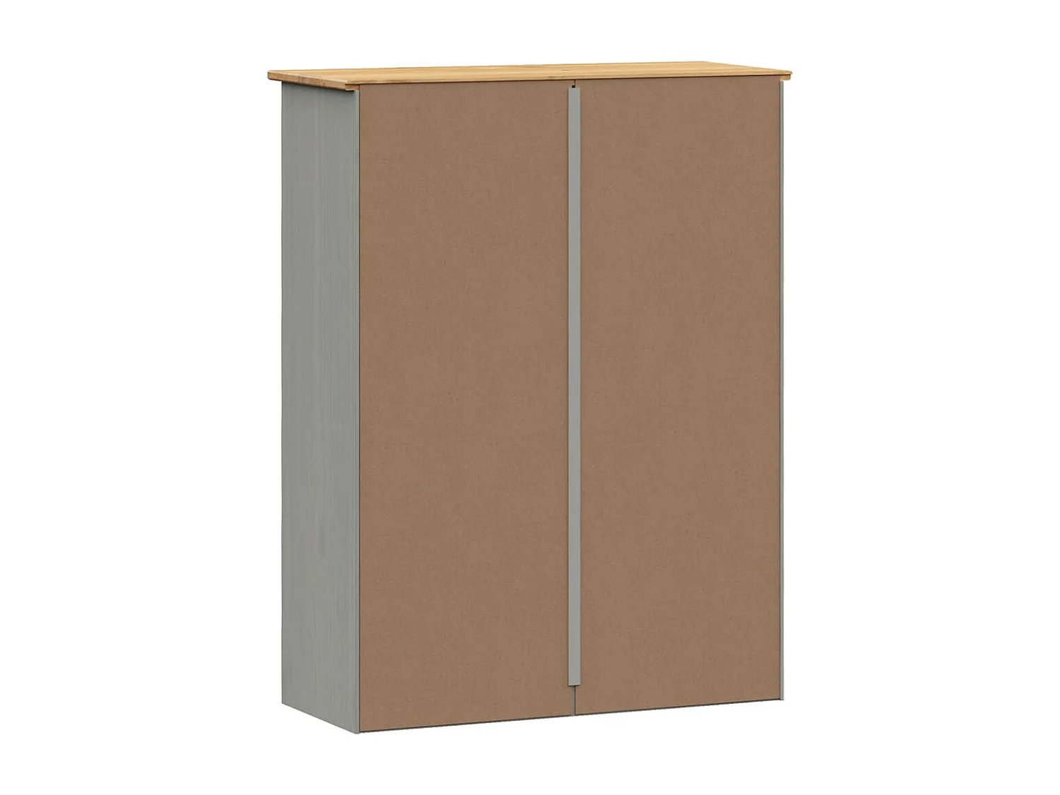 Dessus de commode VIGO gris 78x30x100 cm bois massif de pin