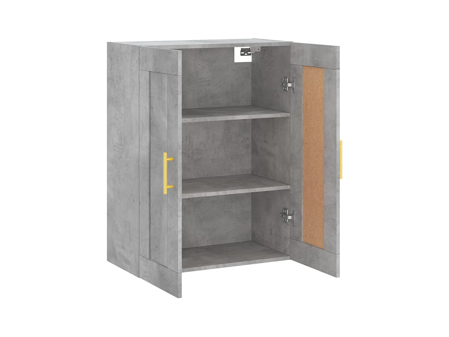 Armoire murale gris béton 69,5x34x90 cm bois d'ingénierie
